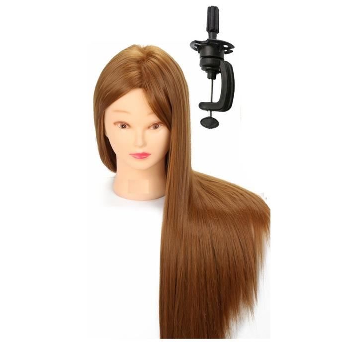 Neverland Beauty Tete D Apprentissage Coiffeur Professionnel 66 Cm Chatain Claire Tete De Mannequine Cdiscount Jeux Jouets