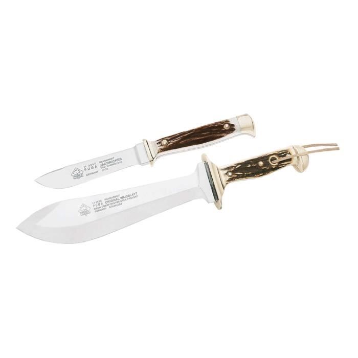 بودرة الكاسترد Puma Knives set de couteaux de chasse 31,5 cm acier inoxydable ... بودرة الكاسترد
