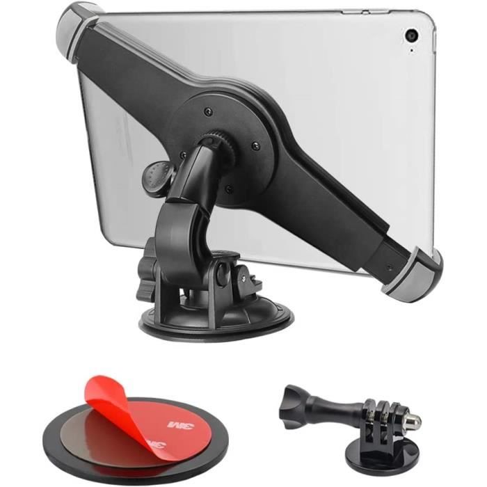 Support Tablette Voiture Ventouse – Fixation Tableau De Bord & Pare-Brise – Compatible IPad & Tablettes