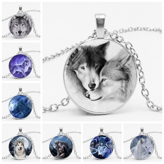 Chaud Cha ne en forme de loup pour femme pull Vintage style