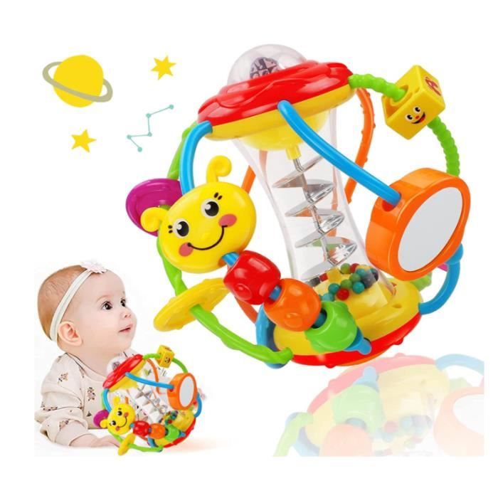 Jouet Bebe 6 Mois Fille Garçon,Jouet de Motricité Jouet Bebe 3 6 7 8 9 10  12 Mois,Hochet Bebe Boule de Préhension Jouet Bebe 1 An - Cdiscount Jeux -  Jouets