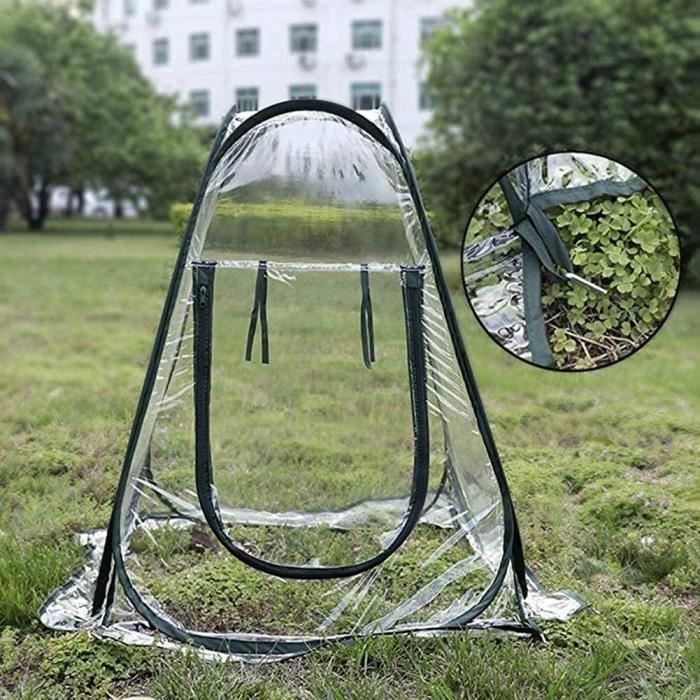 Mini Serre Pop-up 60x60 Cm - Pour Légumes, Fleurs Ou Hivernage - PVC Transparent, Sans Montage