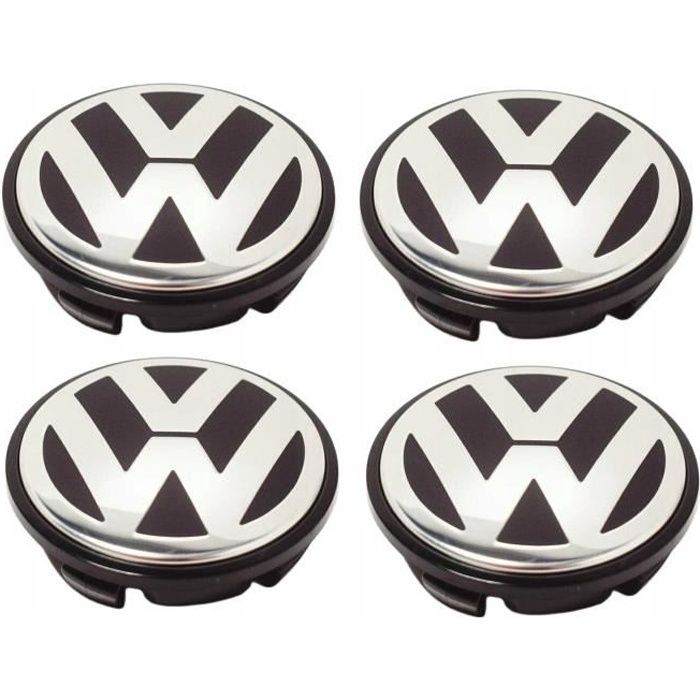 BEQ - 4 x Centre de roue cache moyeu 65mm VW jante Enjoliveurs logo Pour volkswagen