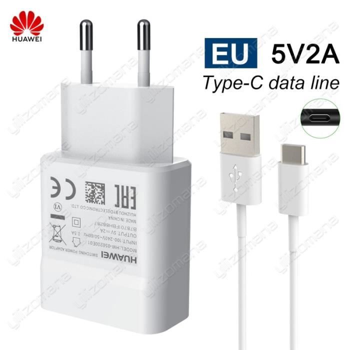 Chargeurs,Chargeur rapide d'origine Huawei 5V-2A 9V-2A QC 2.0 USB charge rapide pour Huawei P8 P9 Plus Lite - Type 5V2A Add Type-C