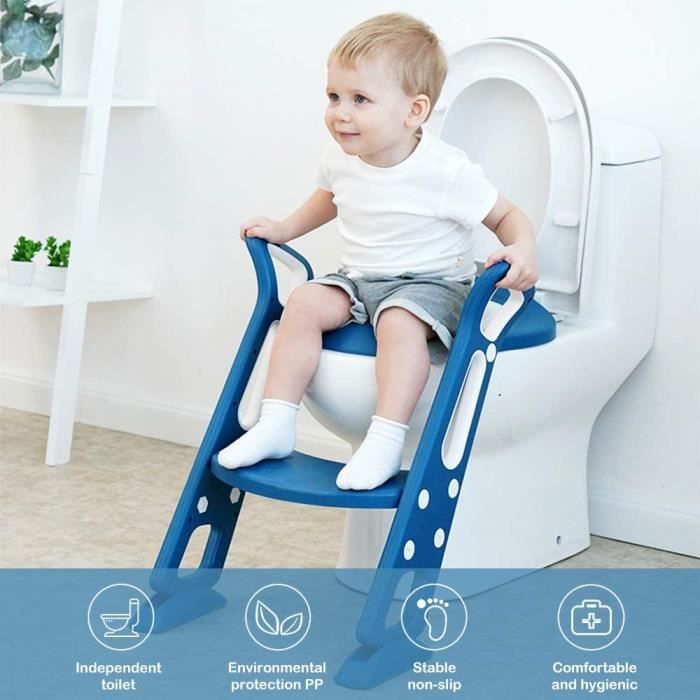 Reducteur Toilette Siege De Toilette Pliable Pour Enfant De 1 A 7 Ans Cdiscount Puericulture Eveil Bebe