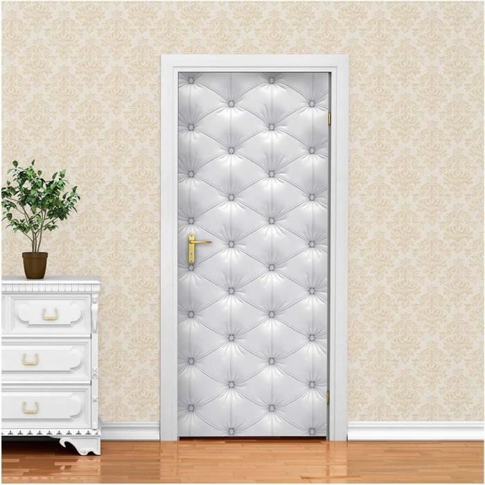 Sollbry Sticker Porte Effet 3D - Autocollant De Porte Trompe L'Oeil - 77X200cm - Paysage De