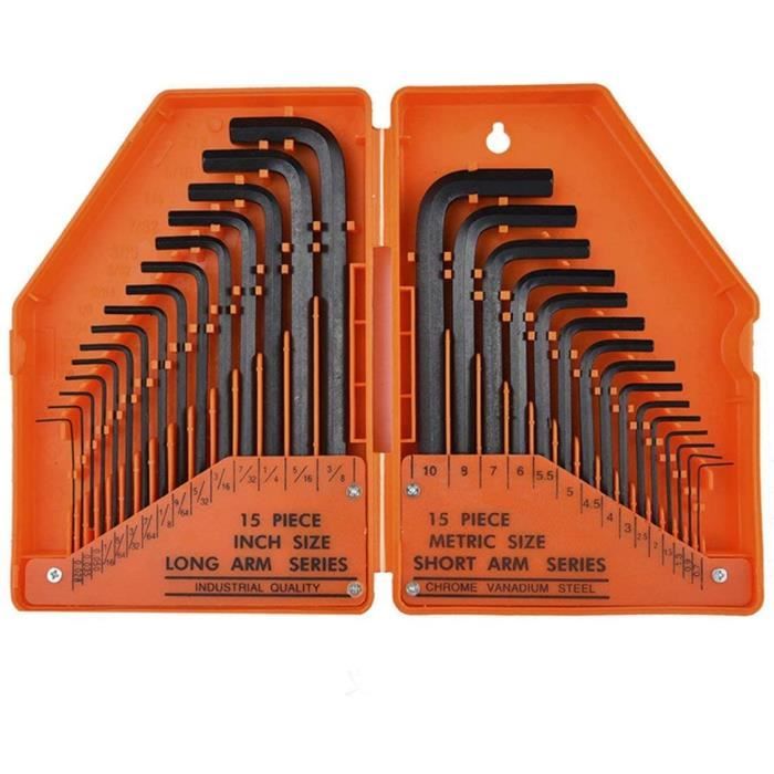 JEU DE 4 CLÉS CARDANIQUES HEXAGONALES MANCHE «T» - Italcom