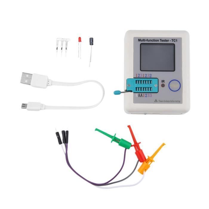 Testeur de transistor à écran coloré de LCR-TC1 pour le test de résistance  de condensateur
