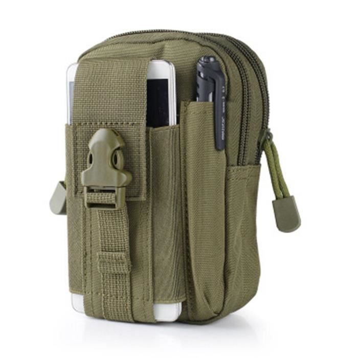 Pochette militaire tactique Molle, sac de ceinture pour téléphone