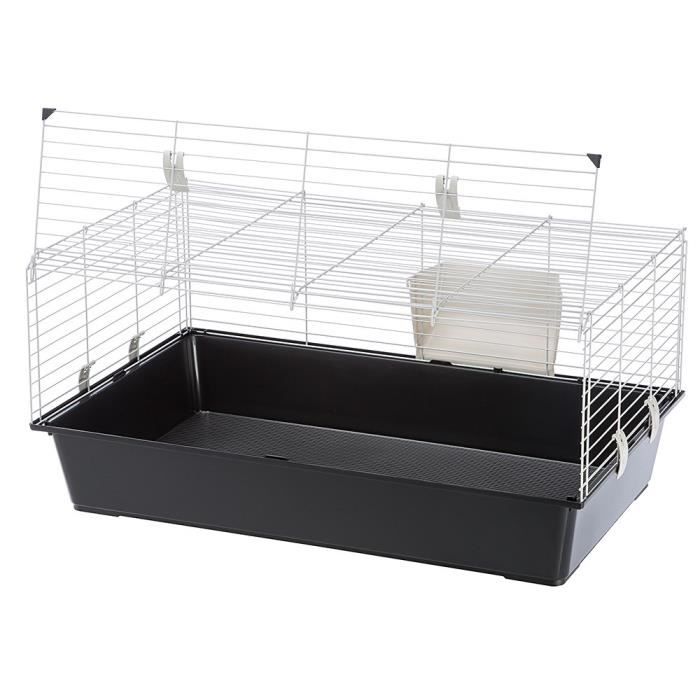 Comparer les prix de Cage pour lapins grand espace - Ferplast - Rabbit 100 EL - Noir - Petit - A monter soi-même