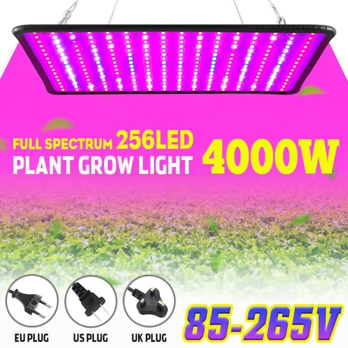 Lampe Croissance LED Horticole Floraison Avec UV IR Lumière Plante 4000W