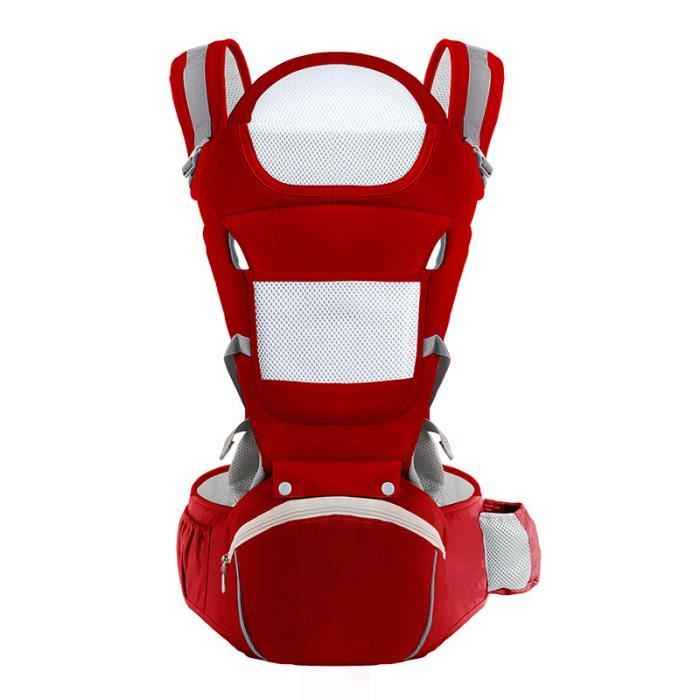 Thanmoer 0-48 Mois Porte-bébé Multifonctionnel ventral et dorsal Voyage facile pour les bébés Multi-poches Doux La sécurité réglab