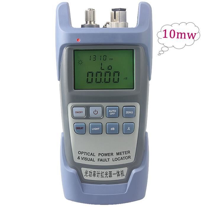 Testeur Fibre Optique Mini - Mesure D'atténuation Jusqu'à -70dB - Affichage Chinois/anglais - Poche - 14