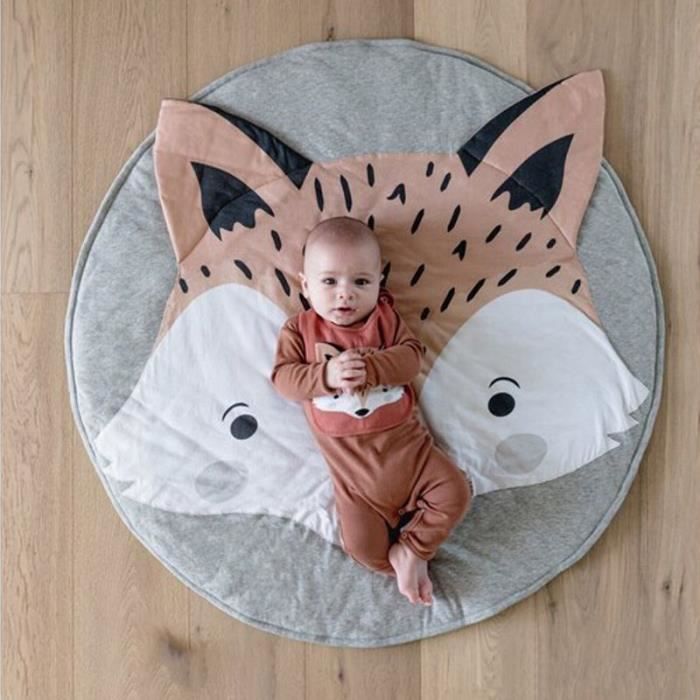 Tapis bébé petit renard en coton