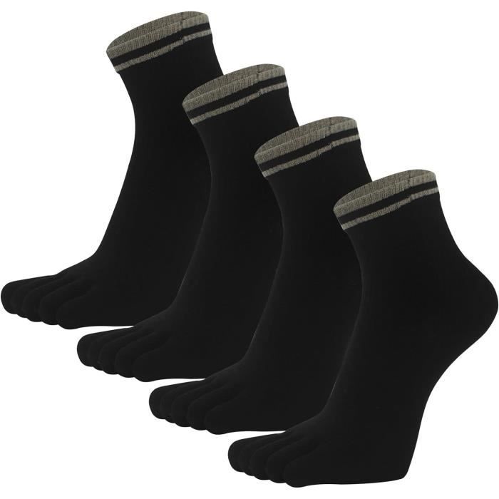 Hommes Femmes Chaussettes Élastiques Respirant Coton Fibre De Bambou