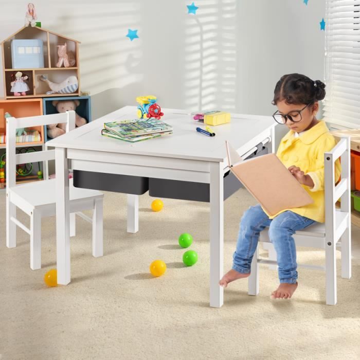 Costway 5 En 1 Table D Activites Et Chaises Pour Enfant Avec 2 Tiroirs De Rangement Table Pour Jeux De Construction Dessiner Cdiscount Jeux Jouets Costway 5 En 1 Table D Activites Et Chaises Pour Enfant Avec 2 Tiroirs De Rangement Table Pour Jeux De Construction Dessiner Cdiscount Jeux Jouets
