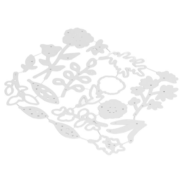 GLOBLELAND Matrice de Découpe Lys et Hibiscus Fleur Modèles de Coupe en Métal Pochoirs Ensemble de Matrices de Coupe pour Scrapbooking et Carte
