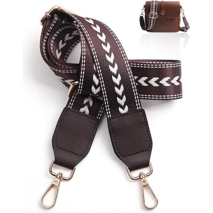 Sangle Réglable 3.8cm Large Pour Sac à Main 75-135cm - Bandoulière Chaîne Crossbody Remplacement