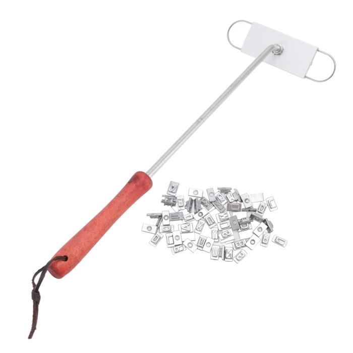 Fer à Marquer, Fer à Marquer Pour Barbecue Avec Lettres Interchangeables, Fer à Marquer Personnalisé Pour Steak, Bois Et Cuir, Fer à Marquer à La