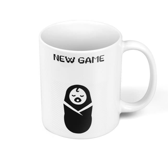 Mug Ceramique New Game Bebe Jeux Video Gaming Humour Drole Cdiscount Pret A Porter
