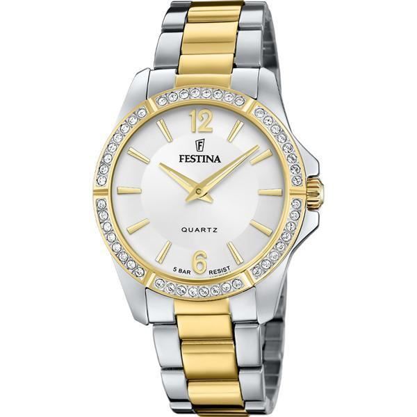 Montre - Festina - 02-017 MADEMOISELLE F20594-1 - Doré - Acier - Analogique