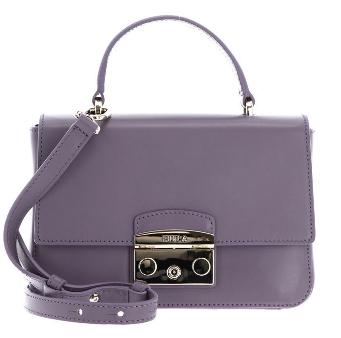 Sac Seau Sac Bourse Furla FURLA Sac à Main Lilas En Cuir Pour