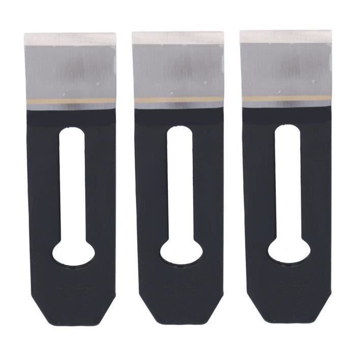 ViaGasaFamido Lames De Rabot De Rechange Larges En Acier Rapide HSS Lame De Rabot Pour Le Travail Du Bois Lame De Rabot Manuelle 44 Mm