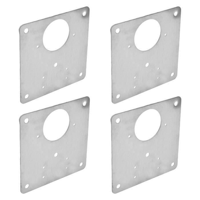Lot De 6 Plaques De Réparation Pour Charnières En Acier Inoxydable Avec