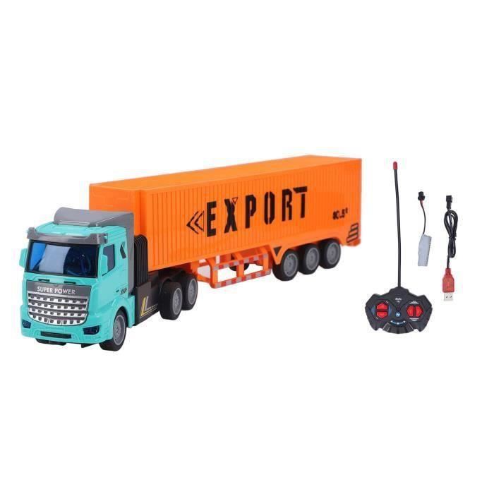 Jouet Camion Camping-car Moulé Sous Pression Hipo - Couleurs Orange, Blanc, Bleu, Boîte Neuve
