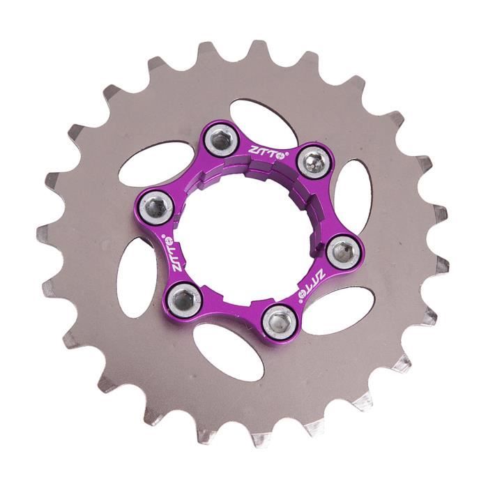 Kit de conversion à vitesse unique pour vélo 12T13T/14T/15T/16T/17T/18T/19T/ 20T/21T/22T Cassette et entretoises de vélo à vitesse unique (noir, 15T