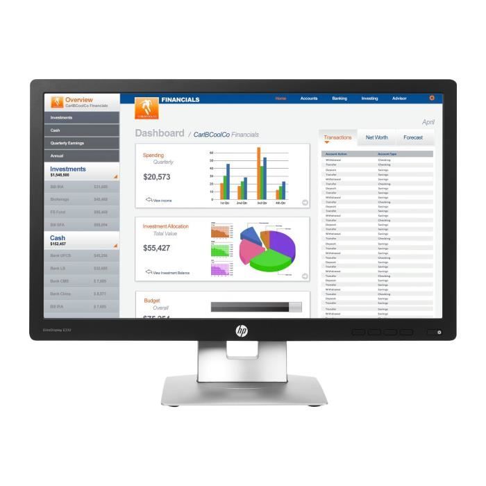 HP EliteDisplay E232 Écran LED 23\
