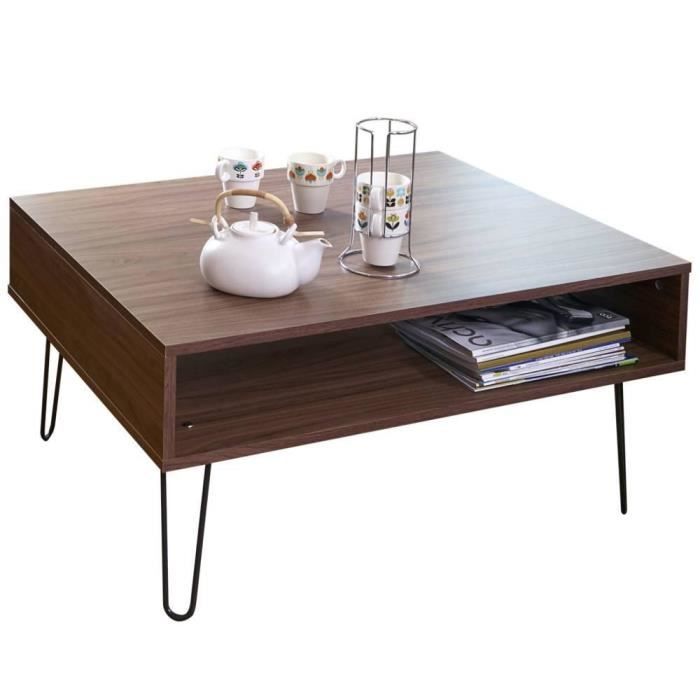 Table Basse Design Scandinave Lackberg Noyer Achat Vente Table