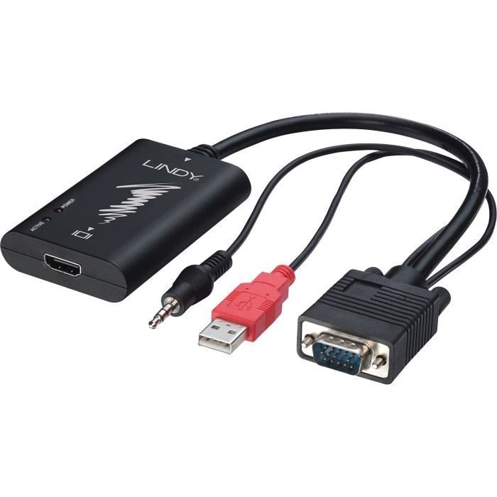 Lindy Convertisseur Vga Audio Vers Hdmi Achat Vente Adaptateur Audio Video Convertisseur Vga Audio Hdmi A Prix Canon 4002888381888 Cdiscount