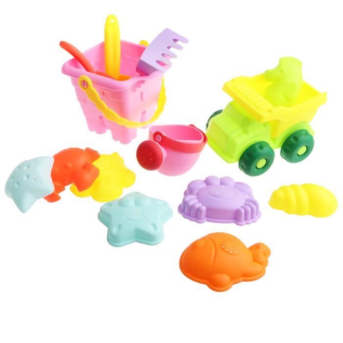 Kit Jeux De Plage YOOYID 13 Pièces - Seaux Pliables, Moules Dinosaures
