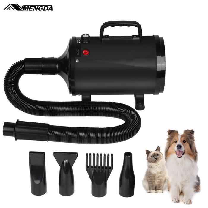 Comparer les prix de MENGDA Séchoir Animal -Poils Professionnel Sèche-Chien— 2800 W NOIR