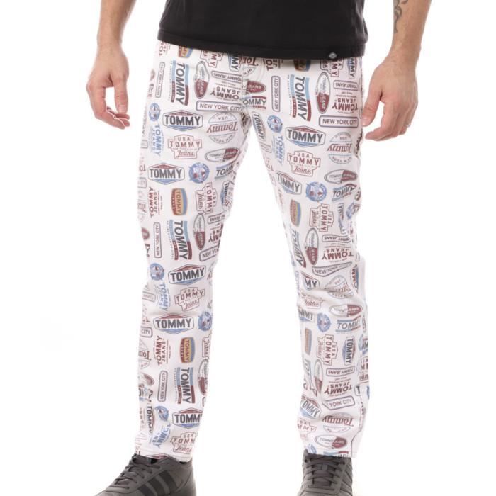 Pantalon tommy hilfiger homme hotsell bleu