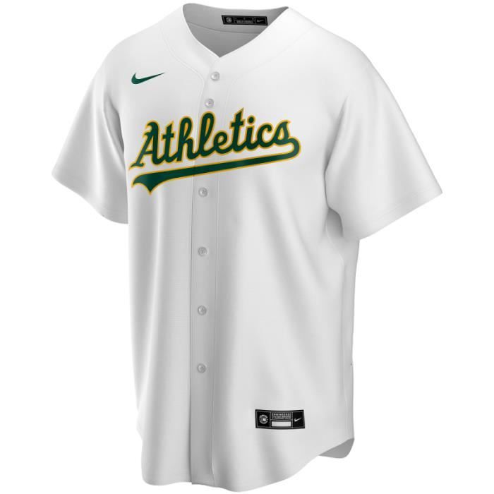 Maillot de Baseball MLB Oakland Athletics Nike Replica Home Blanc pour Homme Cdiscount Sport