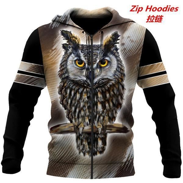 Sweat à capuche - Mode - loup Animal 3D - Mixte - Manches longues - Col