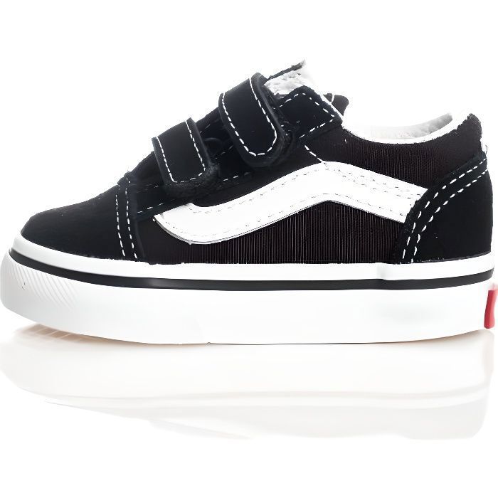 Vans Vans TD Old — Sneakers garçon noir à scratch tige textile