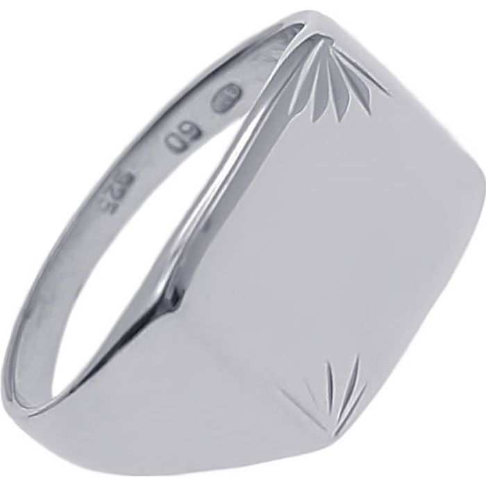 Bague Chevalière homme en Argent 925-000