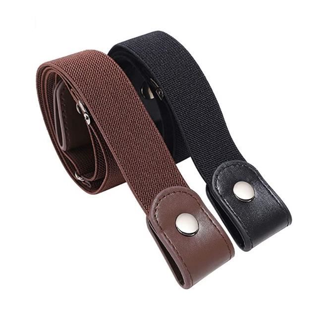 Lot De 2 Ceintures élastiques Sans Boucle Bleues - Unisexe, Nylon, Neuves Avec étiquettes