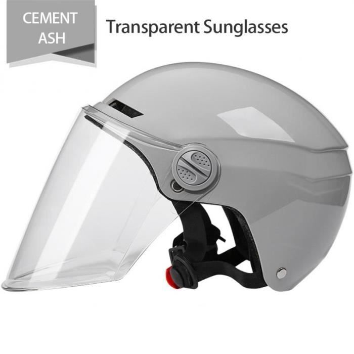 Casque Vélo Et Trottinette Électrique Adulte - Avec Visière Transparente - ABS Hautement Protecteur - Respirant