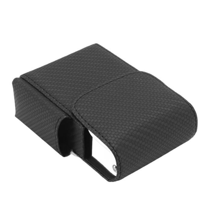OMABETA tui  cigarettes en cuir PU Bote  cigarettes en cuir PU motif  tiss porte-cigarette et meuble bac Noir - Cdiscount Au quotidien