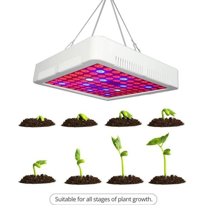 Estink Lampe LED pour Plantes /à Spectre Complet COB LED Plante de Croissance pour Serre Hydroponique Jardin int/érieur Veg Croissance 600W-2 Heads