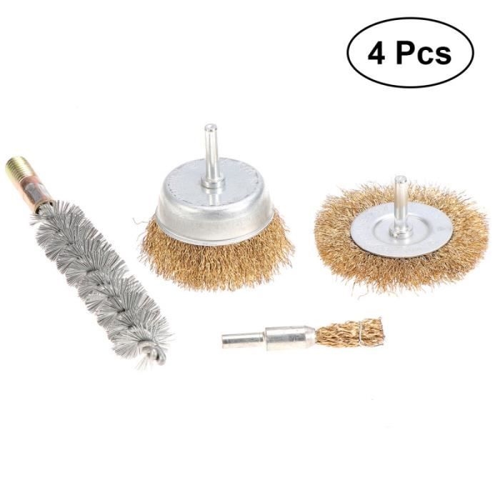 WEDAMOO 100 Pièces Kit Roues De Polissage Pour Dremel - Laine Pour Métal, Verre, Bijoux