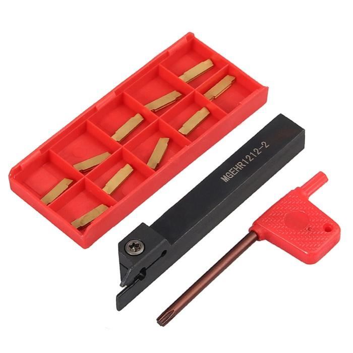 Porte-outil Tournage MGEHL1616-2 + 10 Inserts MGMN200-G 2 Mm – Pour Rainurage CNC Métal