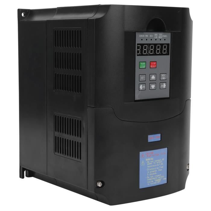 Convertisseur Fréquence Variable 1.5KW 220V Monophasé Vers Triphasé - Pour Pompes, Machines, Ventilation - 10