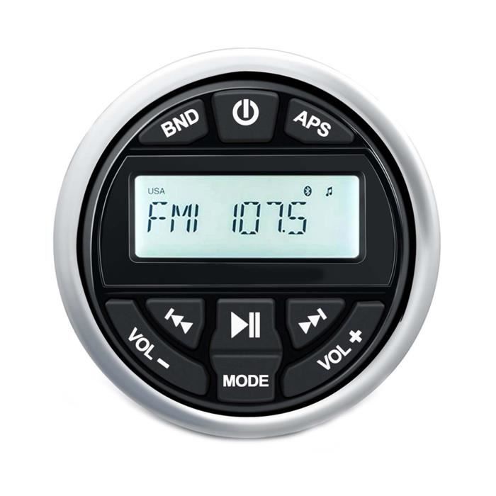 SODIAL-RéCepteur StéRéO NuméRique Bluetooth éTanche avec Lecteur MP3 AM ...