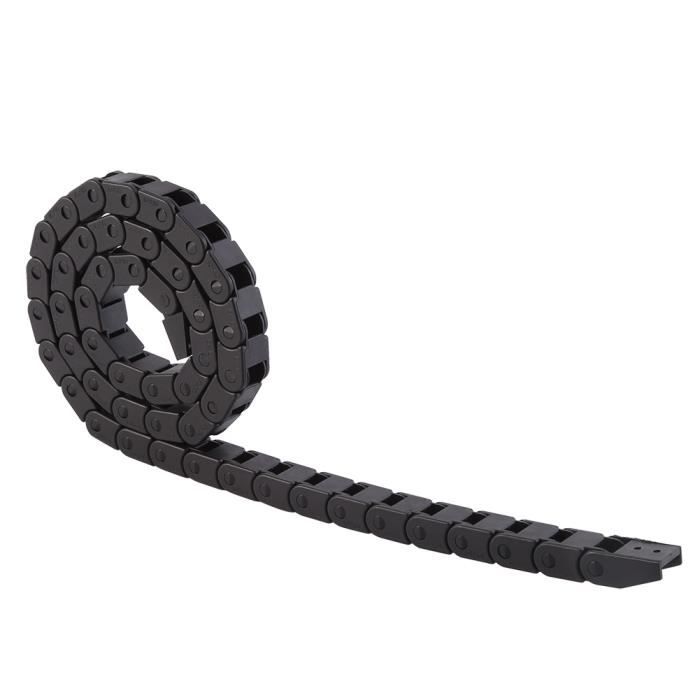 LUL-Support de Fil de Chaîne de Traînée de Câble en Nylon Noir Accessoire dimprimante 3D