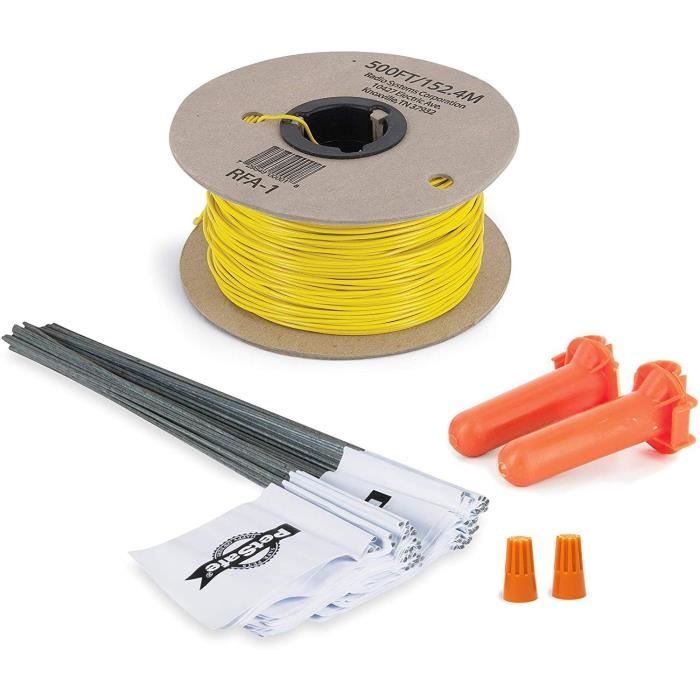 PetSafe - Kit Rallonge Clôture Anti-Fugue pour Chien, Bobine de 150 m de fil jaune de calibre 20 + 50 fanions, Solution anti-fug180